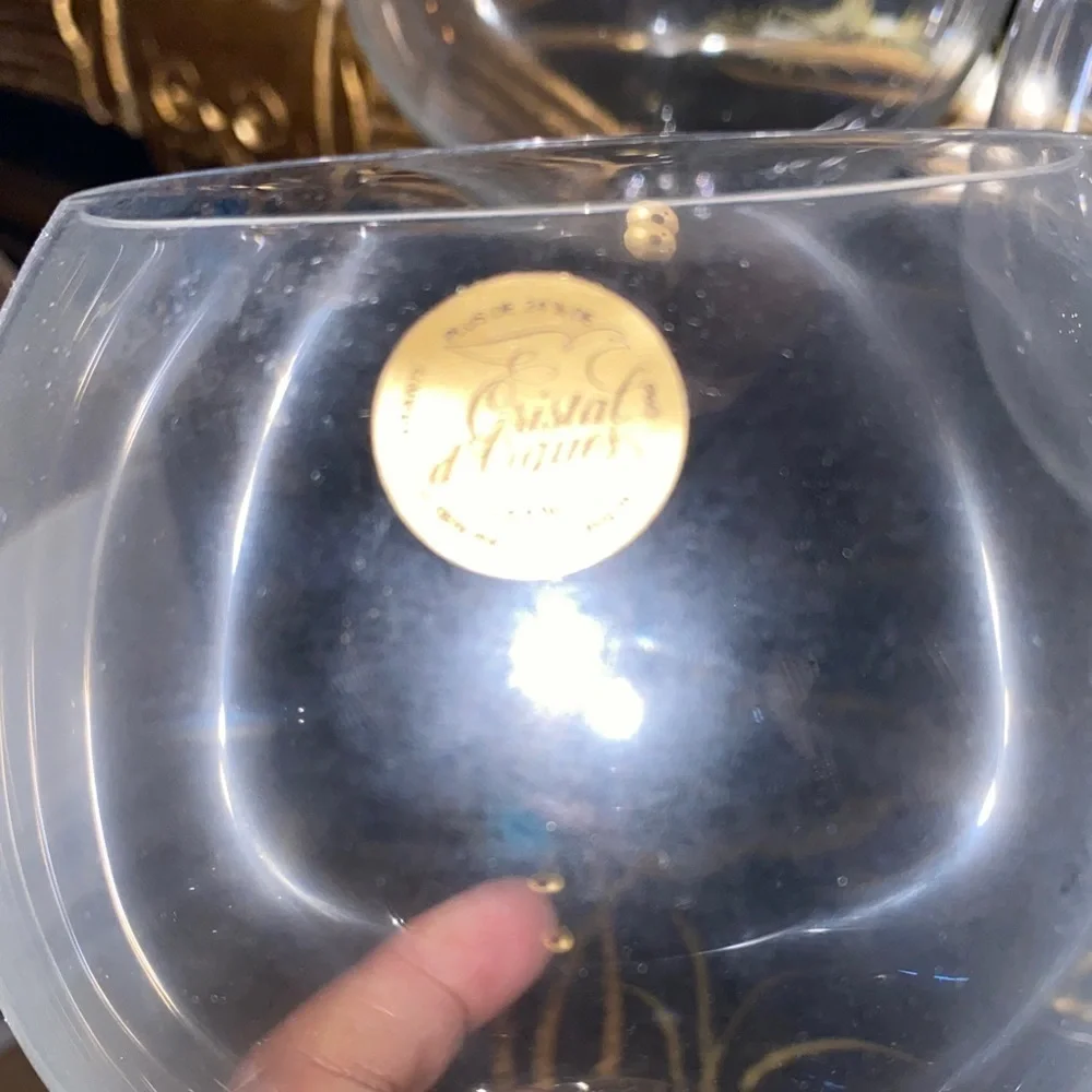 Elegant Crystal D’Arques Clear Wine Glass Set of 5